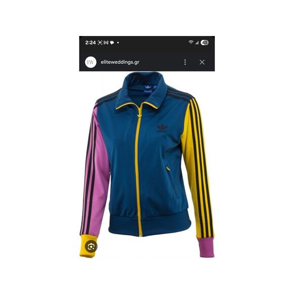 NWT Adidas official firebird dames, block color zip up jacket sz Sm - Picture 6 of 7